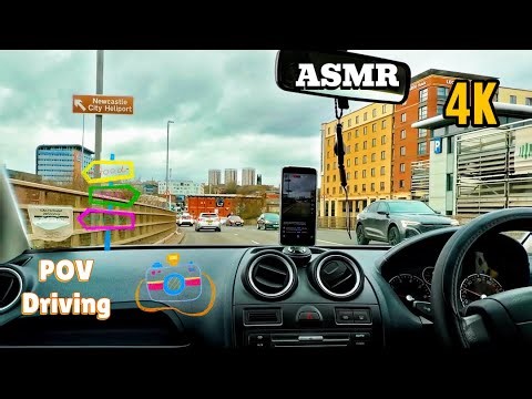 Relaxing Drive Through the UK Countryside | Natural Road Sounds | No Talking