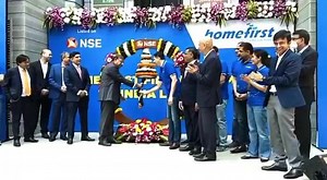 The ceremonious Bell Ringing at NSE to mark the joyous occasion of Home First Finance Company India Limited listing on the Exchange! #NSE #NewListing | NSE India