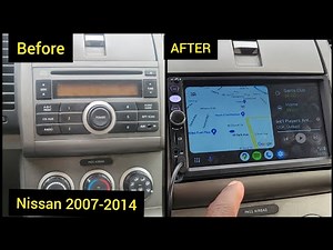 BLUETOOTH RADIO INSTALLATION AFTER REMOVING FACTORY RADIO NISSAN SENTRA 2007-2014 (link & descript)