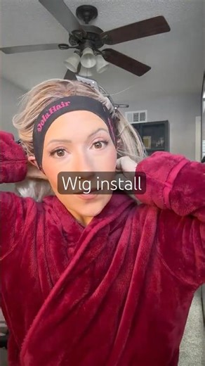 Installing my new synthetic wig from ‪@VsignHair‬