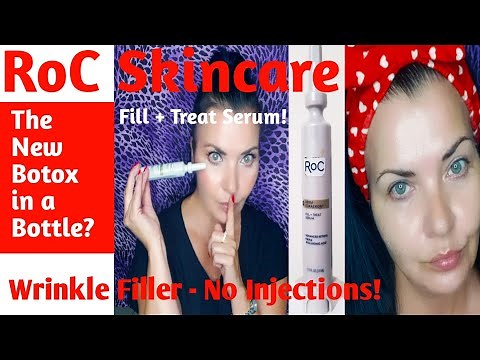 RoC Fill + Treat Serum! The New Botox in a Bottle? Get Rid of Wrinkles! 50+ Skincare