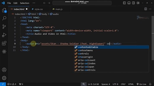 How to use Audio and Video in Html | Audio and Video in Html