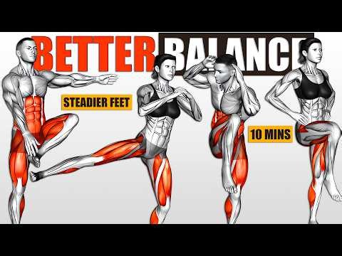 10 Min Workout To Improve Balance & Prevent Falls | Build Everyday Stability