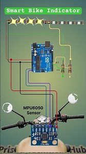 Amazon Smart Bike Indicator Using Ardunio circuit #shorts #smartbike #arduino #bike
