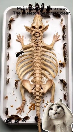 Rat Skeleton Reveal 🐀💀Time Lapse