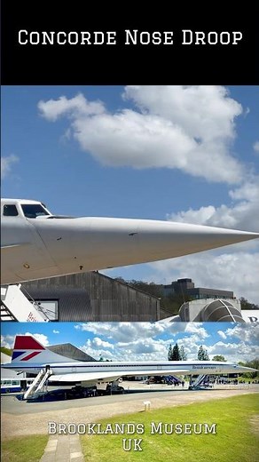 Concorde Nose Droop - Brooklands Museum #airplane #supersonic