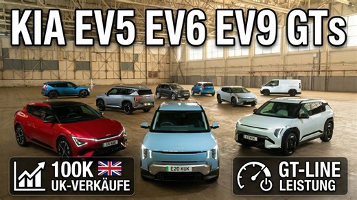 Kia EV5 GT-Line S, EV6 GT, EV9 GT & Co. | 100.000 EVs verkauft in UK