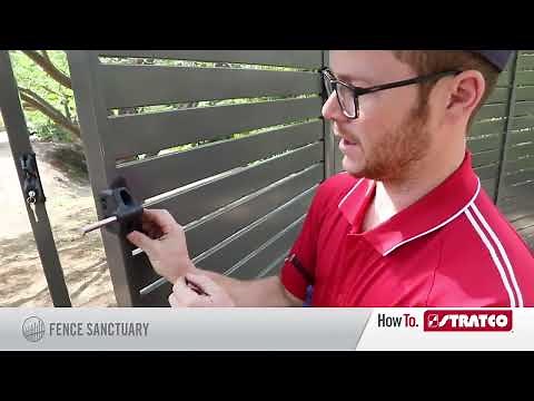 HowTo Install Stratco Ezi-Slat Fencing: Gate Latch Assembly