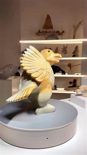 Dancing Goose by Toonoo Sharky *Give Thanks* November 7, 2025 I landed in Cape Dorset, NU. I met with Toonoo Sharky and commissioned a Thanksgiving Goose. The stone is beautiful & unique. The person who acquires ”Give Thanks“ will have THE richest, most spectacularly beautiful Toonoo Sharky Carvings. Shop now at Inuitsculptures.com | inuitsculptures.com