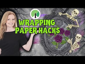 DARK & MOODY or HALLOWEEN Decor Ideas Inspired By Dollar Tree Wrapping Paper!