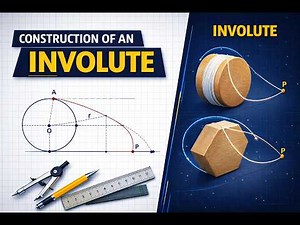 Involute of Circle – 13 | Engineering Graphics Made Easy (CAD Method)