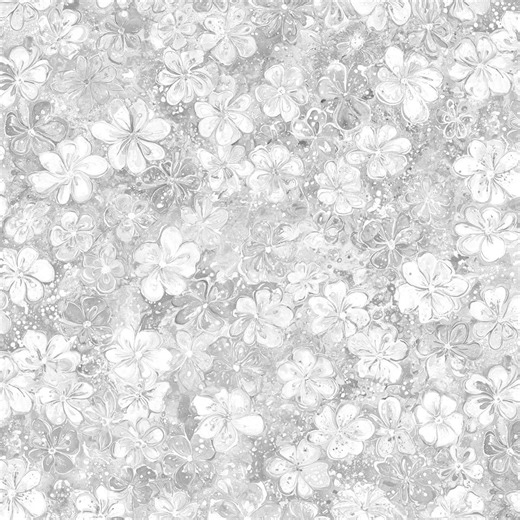 Gray Quilting Cotton Fabric Floral Pattern Pearl Color Digital Print Textile Sewing Project Material Supply Quilter Need Craft Premium IBP - Etsy