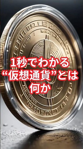 1秒でわかる“仮想通貨”とは何か #お金の勉強 #投資 #プチ知識 #お金を増やす #解説 #一分でわかる #仮想通貨