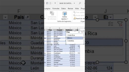 ⚡️ Cómo usar la Segmentación de Datos en Excel: Filtros Dinámicos en segundos ⚡️ | José Valentín Rodríguez Rodríguez