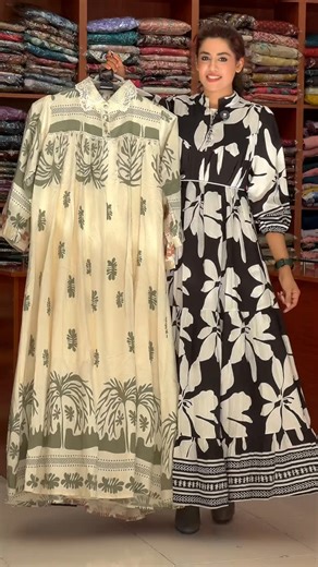 FARASHA on Instagram: "Western Full Length Gowns ✨✨ #western #floral #trending #viral #gown"