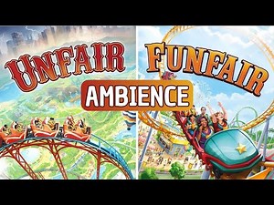 Unfair & Funfair Ambience | Game Scenes with Theme Park Background Music & Fairground Sounds