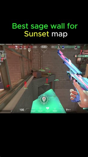 Best Sage wall for sunset map💀💀 #valorantclips #sagewalls
