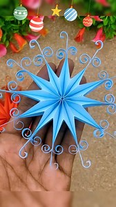1.1M views · 8.9K reactions | Wow! Beautiful Christmas Snowflake Easy Paper Crafts Idea 2024❄️ #christmas #ChristmasDecor #christmas2024 #reelsvideo #reelsviral | Creative Art & Craft Ideas | Facebook
