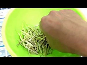 菜の花の種の収穫