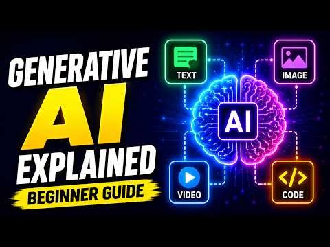 Generative AI Explained for Beginners: How AI Creates Text, Images, Video, and Code in 2026