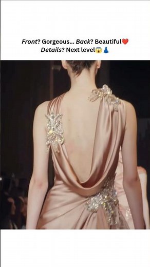 The front is stunning… but the back? Unreal👌😱👗