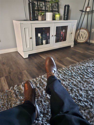 Woke up feeling blessed. Put on one of my favorite pair dress shoes. Bout to enjoy this beautiful Sunday. Might go sit down somewhere sip and eat. The day is still young God Bless. | Demetrius Andre Walker