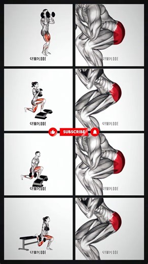 Explosive Dumbbell Glute Workout #gym #fitness #strengthtraining #musclebuilding #shorts