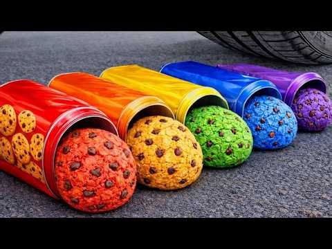 Crushing Experiments Video! &Car vs Crunchy Color Giant Toothpaste Balloons & Soft Things By Car A3