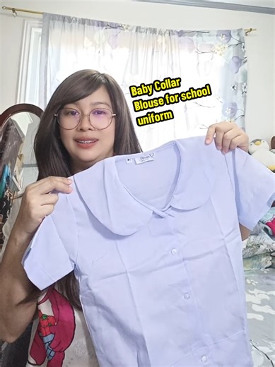 Affordable and good quality Baby Collar blouse for school uniform for her... #babycollarblouse #schooluniform #makapaltela #babycollar