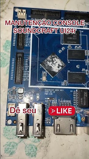Manutenção cpu Soundcraft ui24r #soundcraft #ui24 #sonoplastia