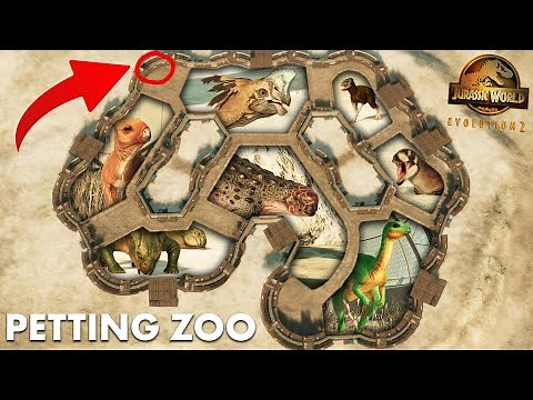 How To Build A PETTING ZOO In The AVIARY | Jurassic World Evolution 2 Speed Build