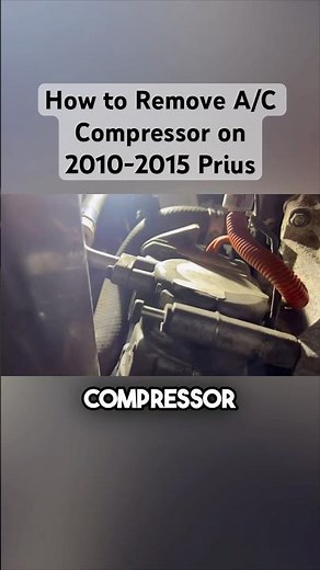 How to Remove A/C Compressor on Gen 3 Prius