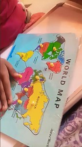 puzzle with world map
