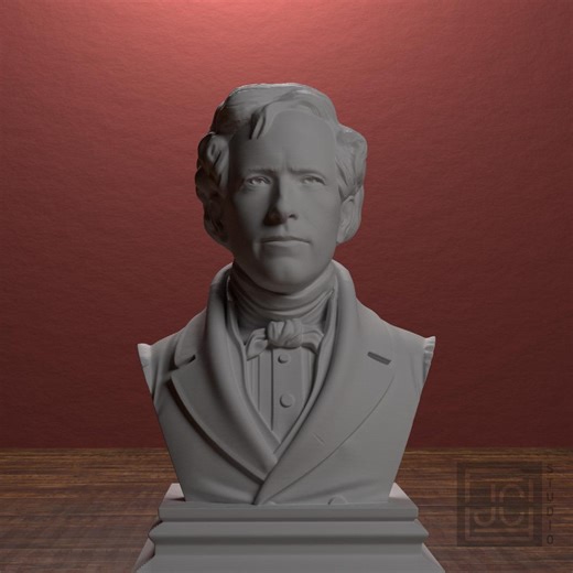 Franklin Pierce Statue, 14th U.S. President Decor, Patriotic Office Shelf Accent, American History Gift - Etsy