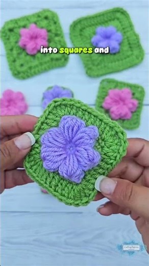 How to Crochet Puff Flower Petals Step by Step #crochet