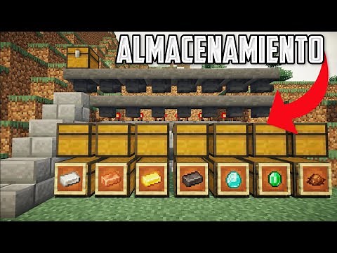 Cómo hacer un SISTEMA de ALMACENAMIENTO AUTOMÁTICO en MINECRAFT