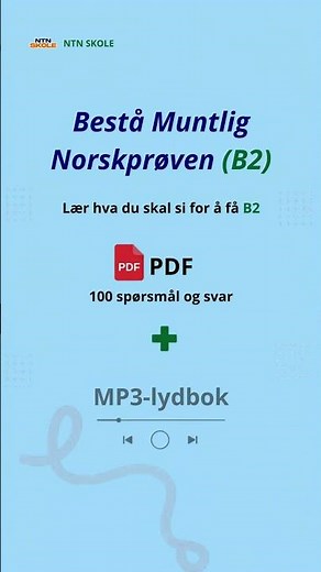 Bestå Muntlig Norskprøve på B2 nivå