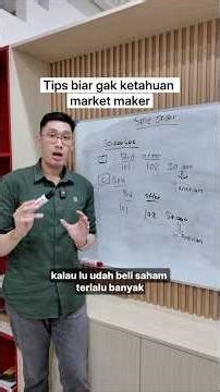 So that the market maker doesn't find out