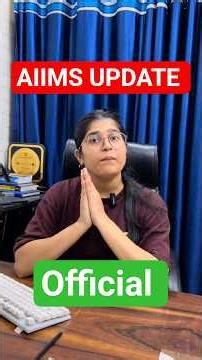 BIG UPDATE 🔥- AIIMS 2026 #aiimsbscnursing2026 #nursing2norcet