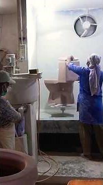 How a Modern Commode is Made | Full Manufacturing Process #ceramic #factory #manufacturing