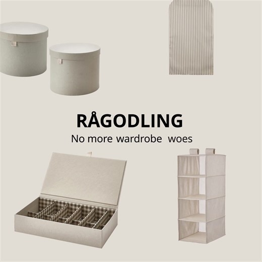 Every piece from the RÅGODLING series is designed to make storing your fashion as fabulous as wearing it. Browse them online and in-stores today. #IKEAMalaysia | IKEA