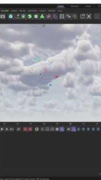 Clouds in Corona Render 9.1 - Cinema 4D 2023.1