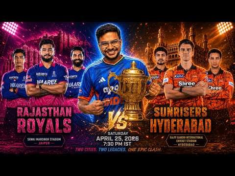 RR vs SRH Live Match | Rajasthan Royals vs Sunrisers Hyderabad Live | IPL 2026 Live Commentary