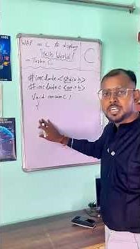 Hello World in C Programming | Beginner’s First Program (Shorts) #cprogramming