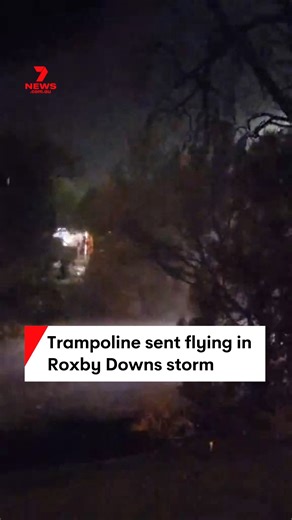 246K views · 1.3K reactions | A burst of wild weather has sent a trampoline flying down the road in Roxby Downs. The outback town copped a spring drenching, with almost 26mm of rain falling overnight. #RoxbyDowns #7NEWS | 7NEWS Adelaide | Facebook