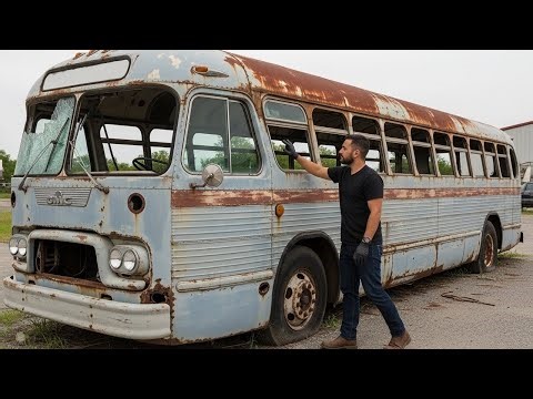 From Rust to Legend 🔥 1954 GMC Bus Full Restoration (Satisfying ASMR)