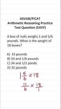 Multiplying Fractions: ASVAB/PiCAT Arithmetic Reasoning Practice Test Q #acetheasvab #grammarhero