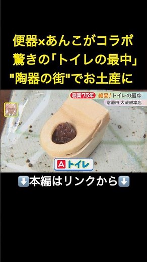 便器×あんこがまさかのコラボ…創業75年の和菓子店の「トイレの最中」 暑い夏にぴったり”冷やしわらび餅”も#shorts