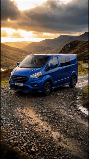 This Ford Transit Custom MS-RT isn’t just a van — it’s a statement. Presented in a cinematic automotive commercial style, this stunning MS-RT is shown driving confidently through dramatic mountain scenery, highlighting its aggressive stance, premium detailing, and unmistakable road presence. From the wide MS-RT body kit and alloy wheels to the smooth, controlled drive and bold blue paintwork, this van is built to stand out while delivering real-world performance and practicality. 📍 Vehicle show