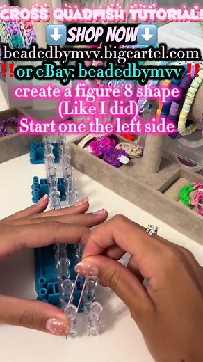 Cross Quadfish Bracelet Tutorial